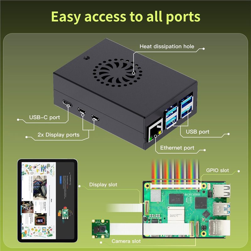 T23C, Raspberry Pi 5 için Iras - Raspberry Pi 5 8Gb Board incelemesi ve fiyatı
